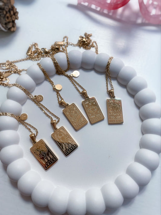 Collana segno zodiacale & mappa costellazione