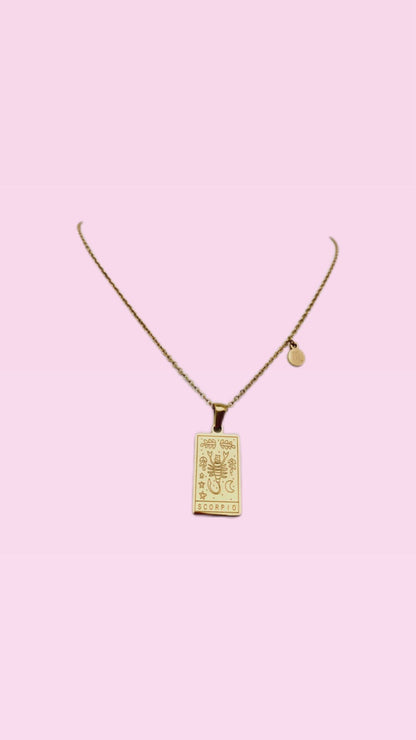 Collana segno zodiacale & mappa costellazione