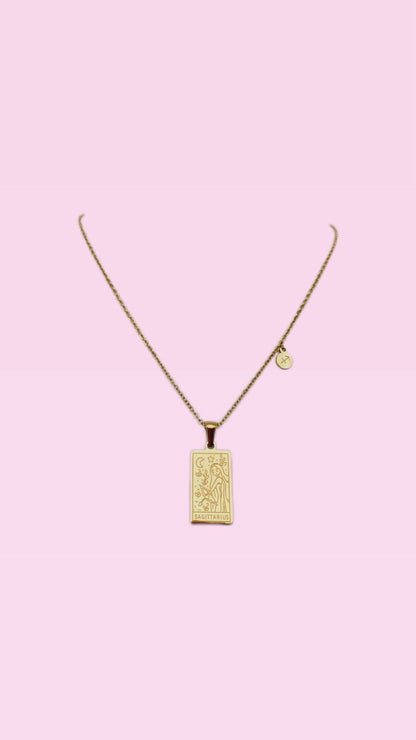 Collana segno zodiacale & mappa costellazione