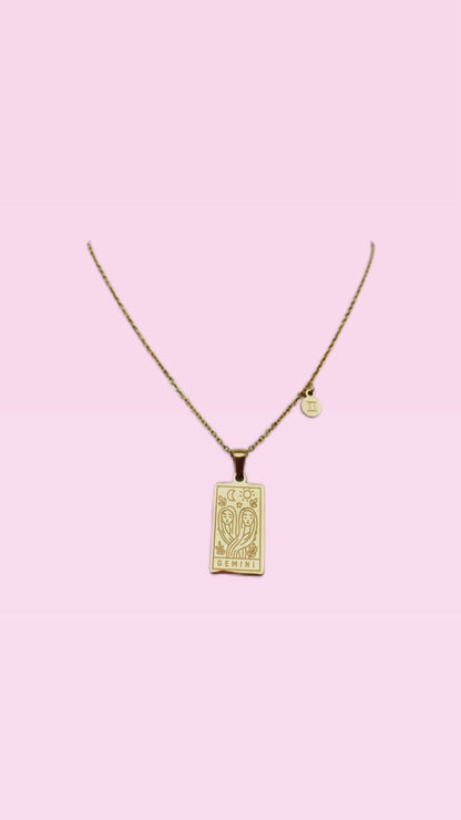 Collana segno zodiacale & mappa costellazione