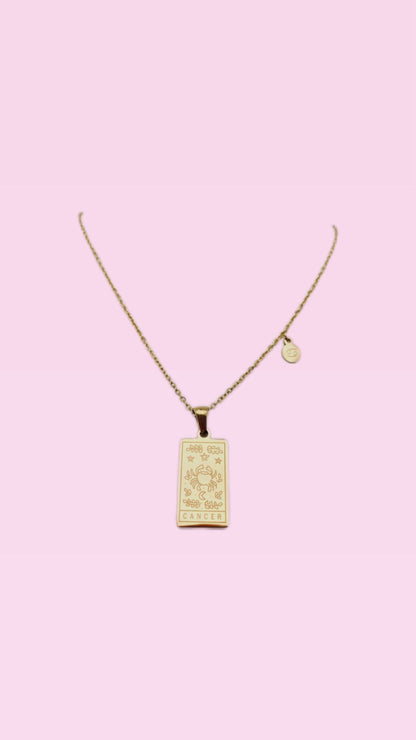 Collana segno zodiacale & mappa costellazione