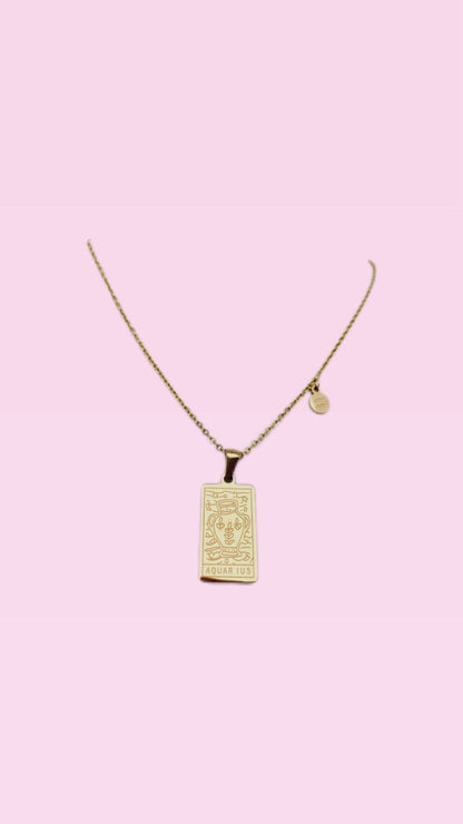 Collana segno zodiacale & mappa costellazione